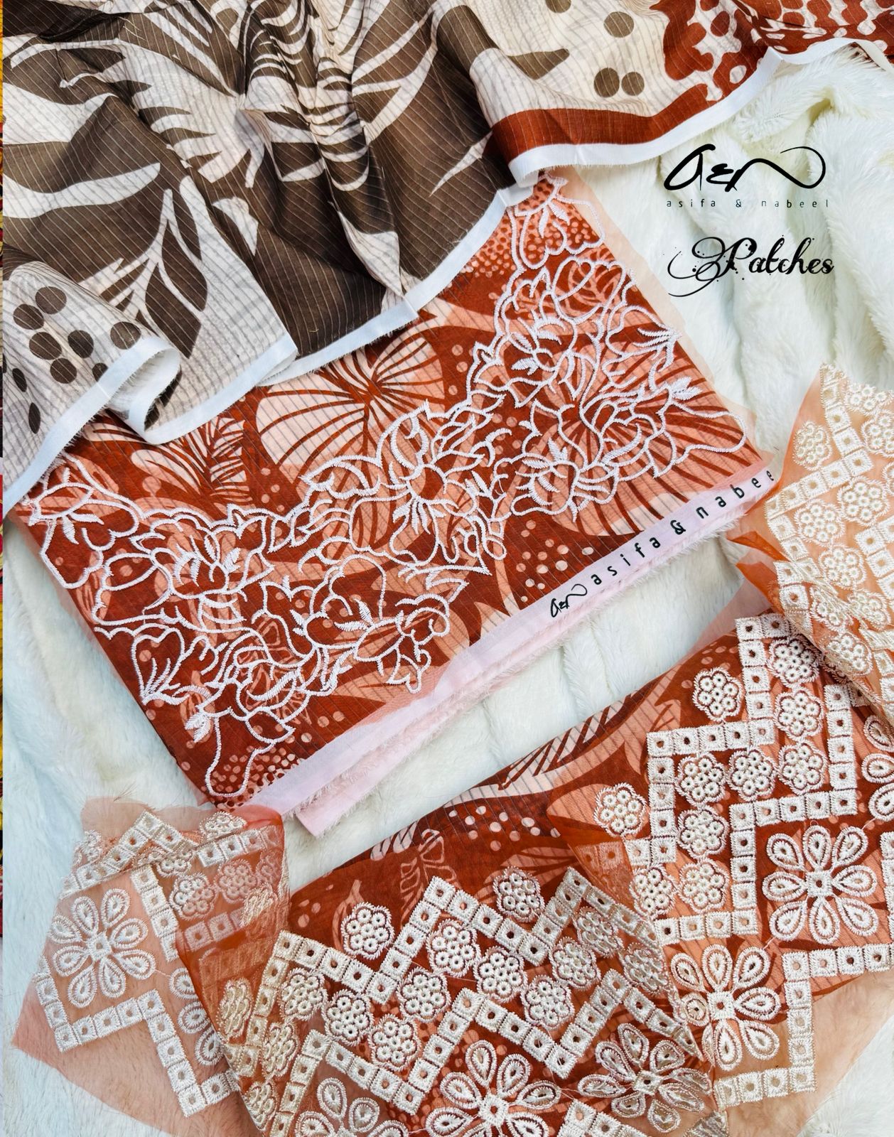 ASFA NABEEL 3pc Summer Eid Collection – Code: PE005