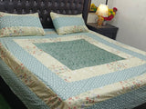 Exquisite Embroidered Patch Work King Size Bed Sheets