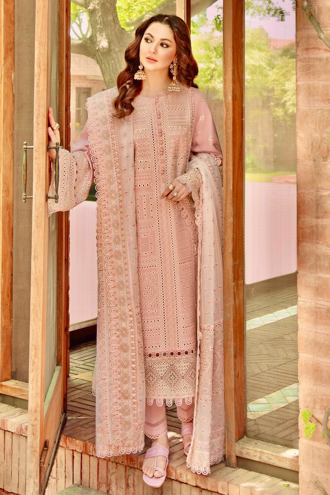 JAZMINE – 3 Piece Lawn Summer Casual Collection (Code: 2046)