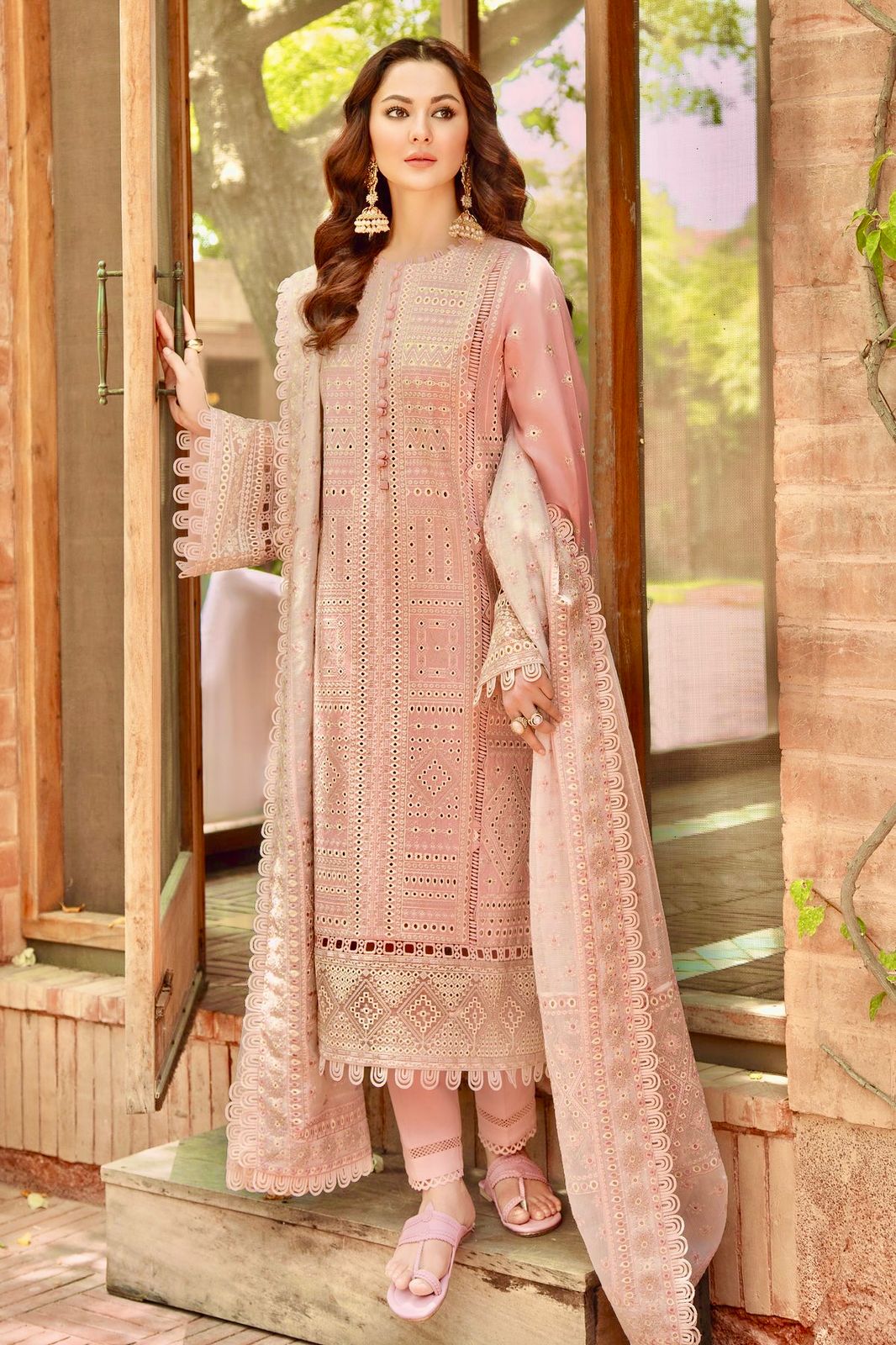 JAZMINE – 3 Piece Lawn Summer Casual Collection (Code: 2046)
